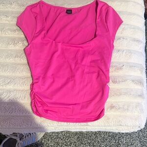SHEIN hot pink crop top